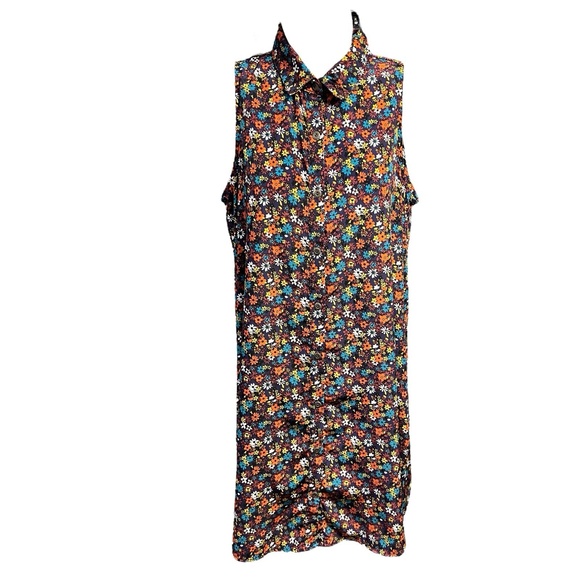 Altar'd State Dresses & Skirts - Altar'd State Dress S Pink Floral Button Down Collared Sleeveless Pockets USA